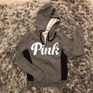 Grey/black PINK Victoria’s Secret Jacket!!